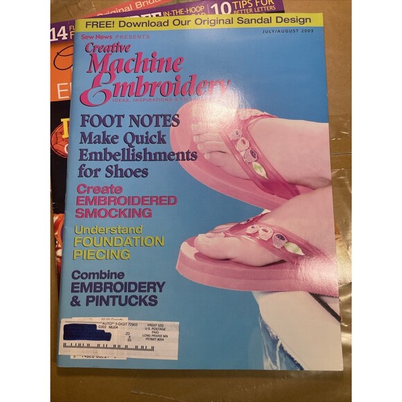 5 Bulk Creative Machine Embroidery Magazine Lot Of 5 Inspirations & Techniques - Picture 5 of 7